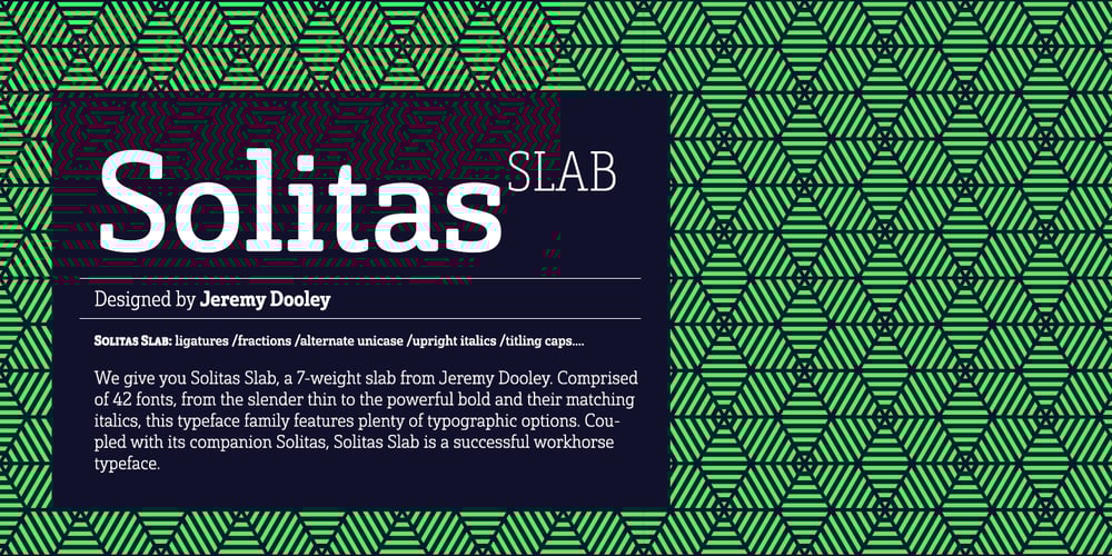 Solitas Slab font
