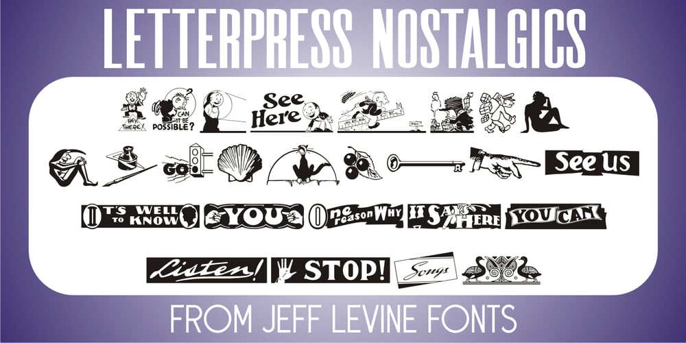 Letterpress Nostalgics JNL font