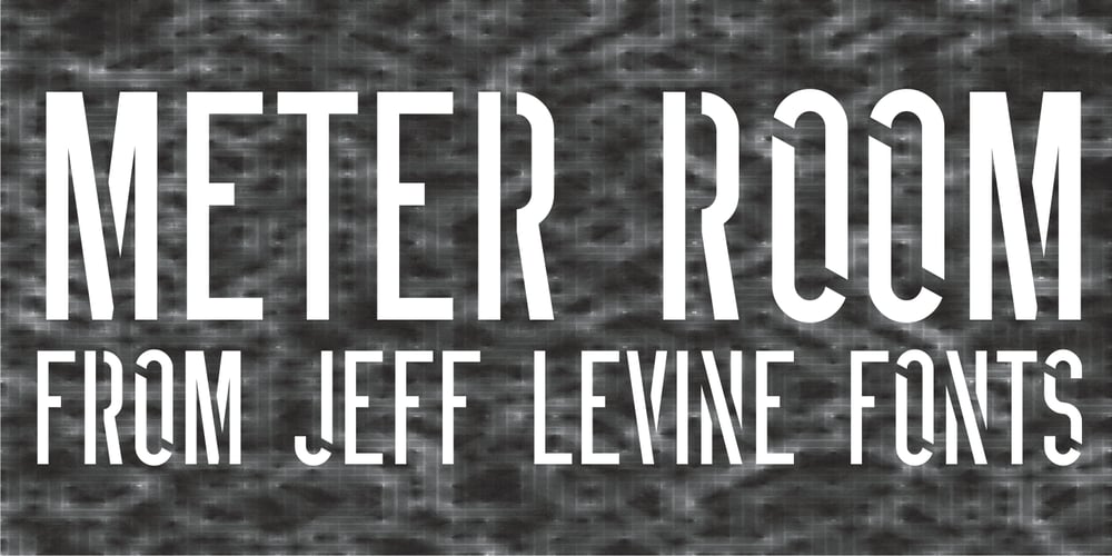 Meter Room JNL font