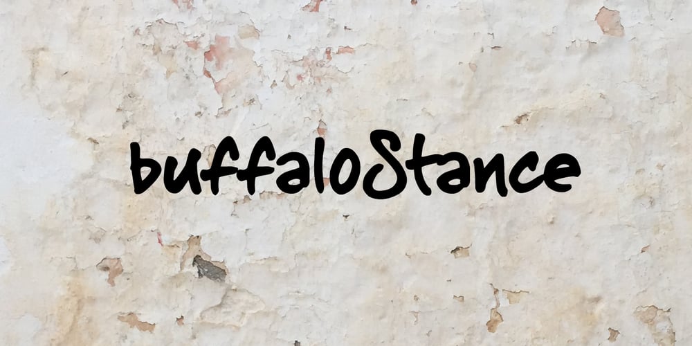 BuffaloStance font
