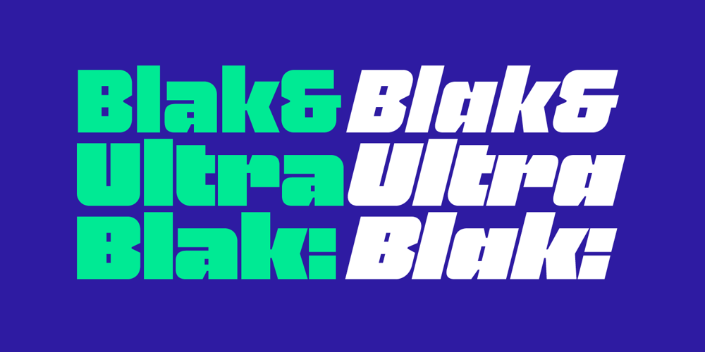 Blak font