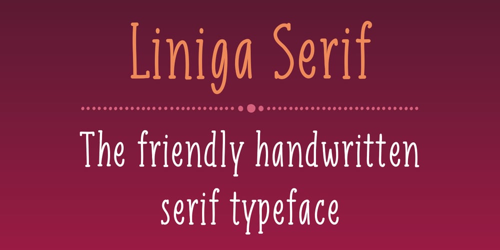 Liniga Serif font