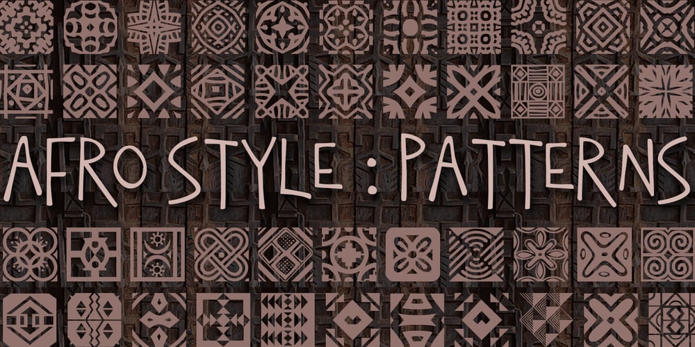 African Pattern font