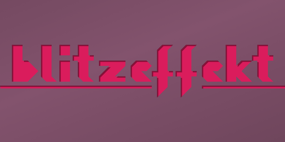 Blitzeffekt font