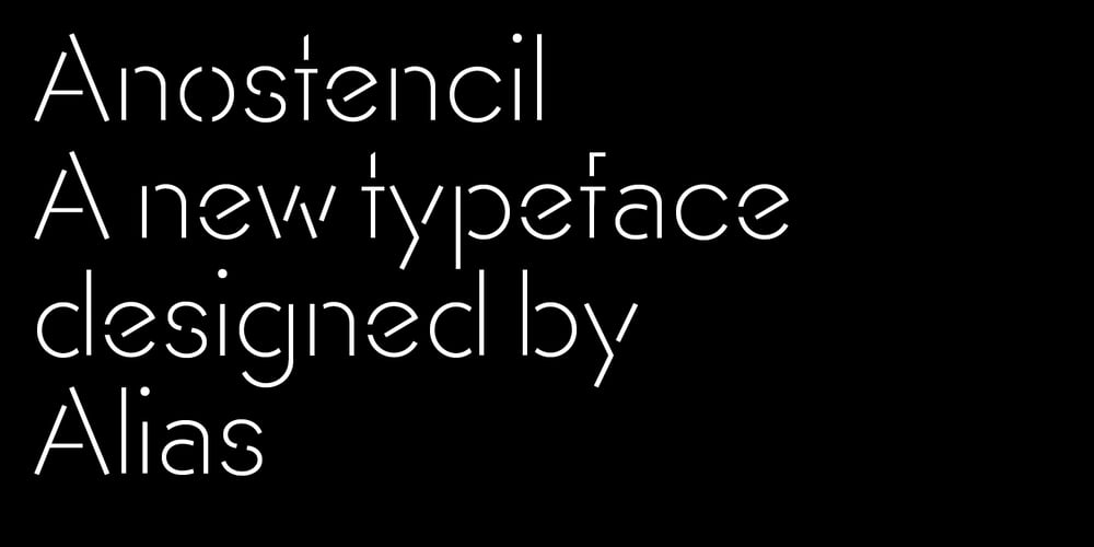 AnoStencil font