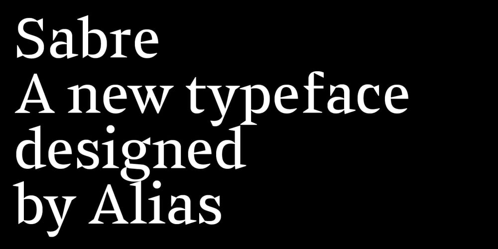 Sabre font
