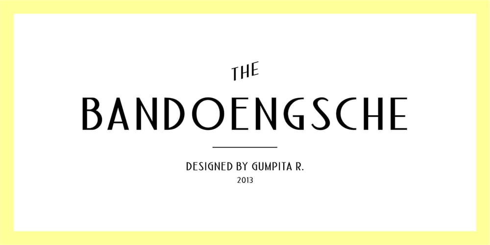 Bandoengsche font