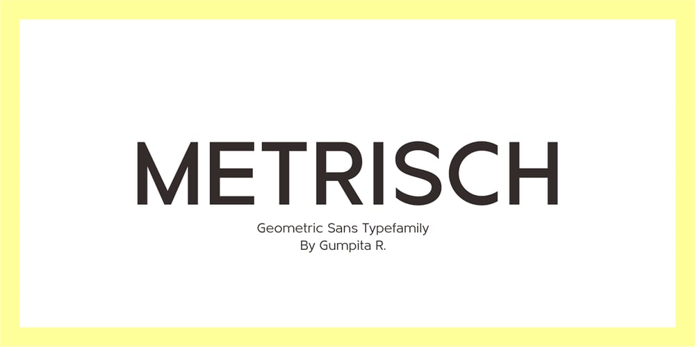 Metrisch font