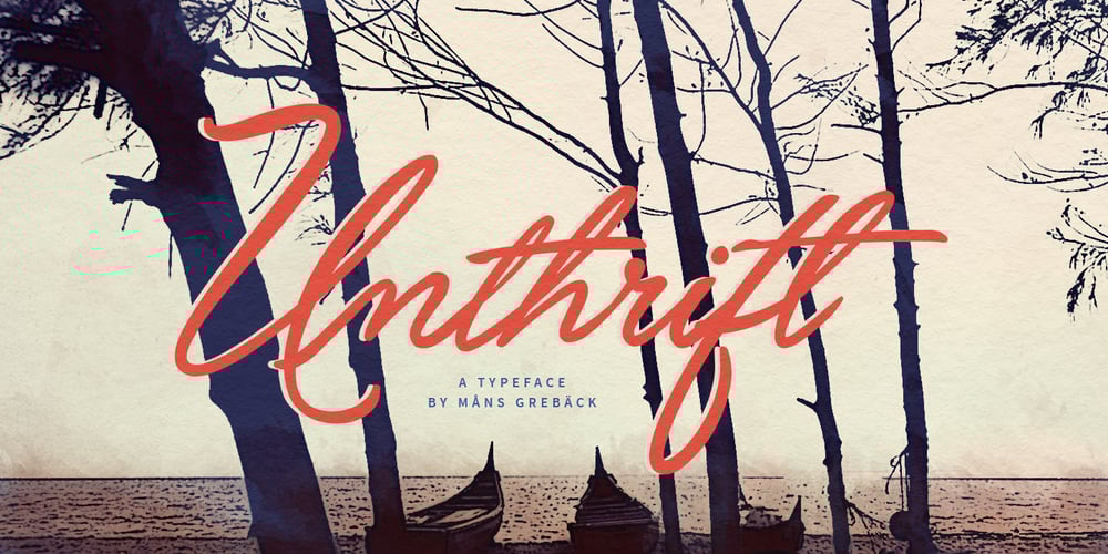 Unthrift font