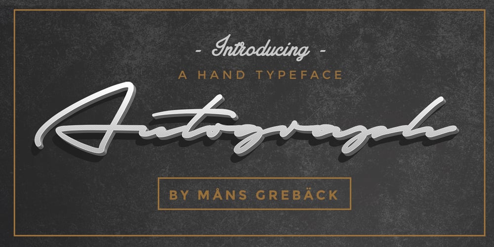 Autograf font