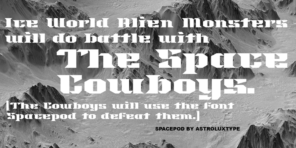 Spacepod font