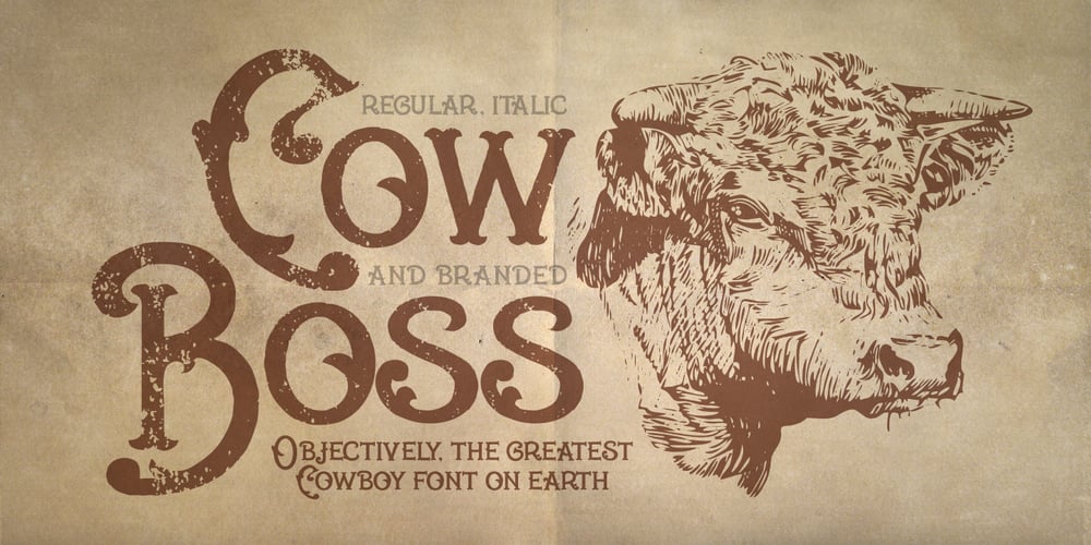 Cow Boss font