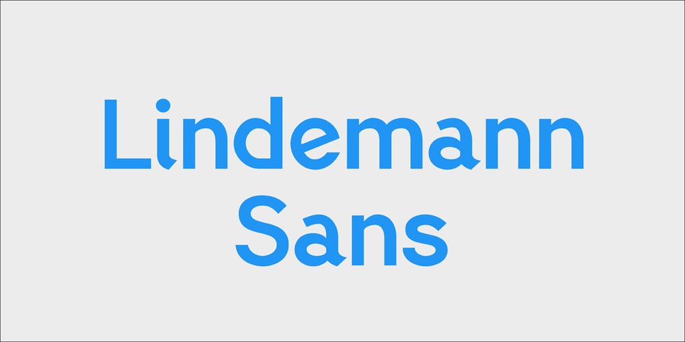 PF Lindemann Sans font