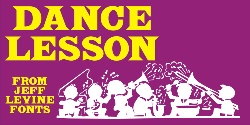 Dance Lesson JNL font