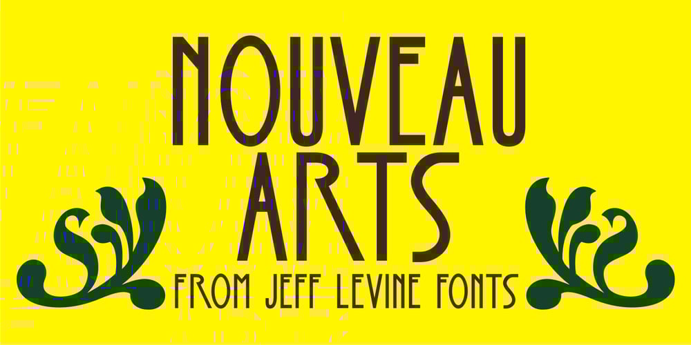 Nouveau Arts JNL font