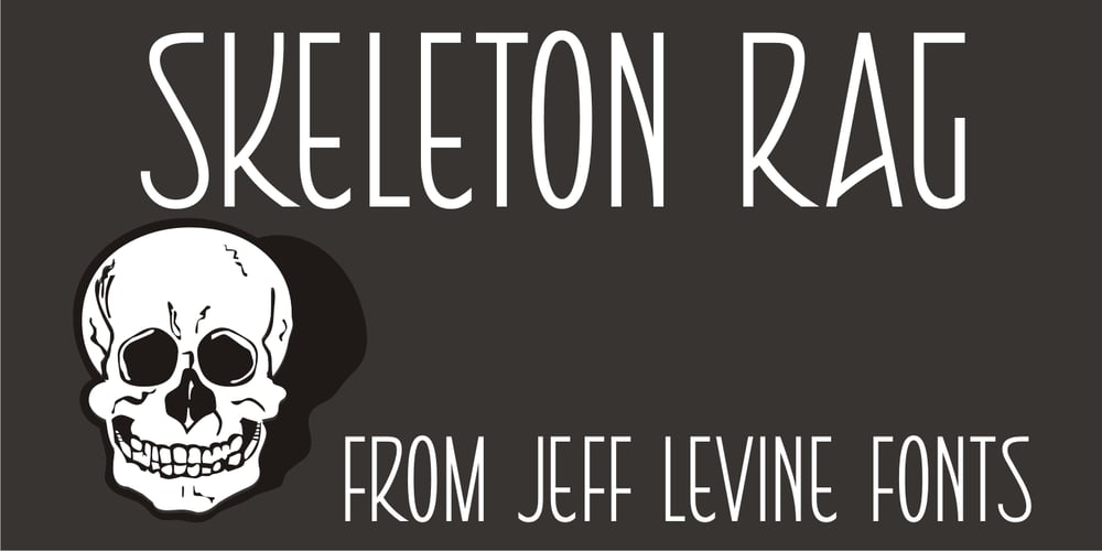 Skeleton Rag JNL font