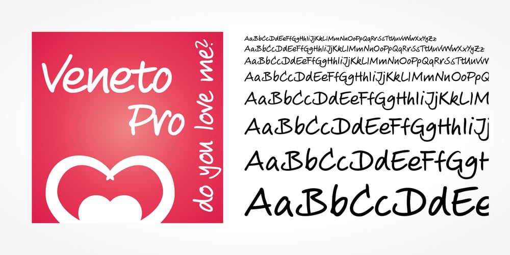 Veneto Handwriting Pro font