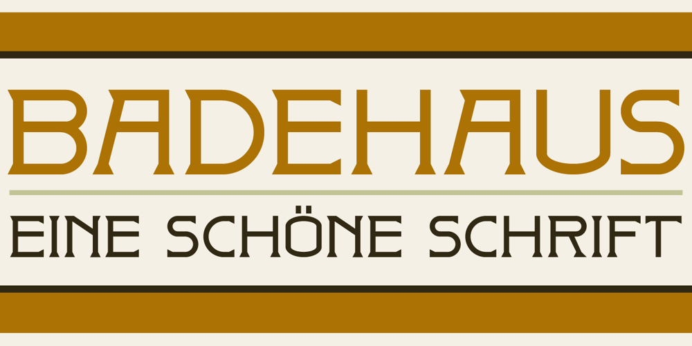 Badehaus font