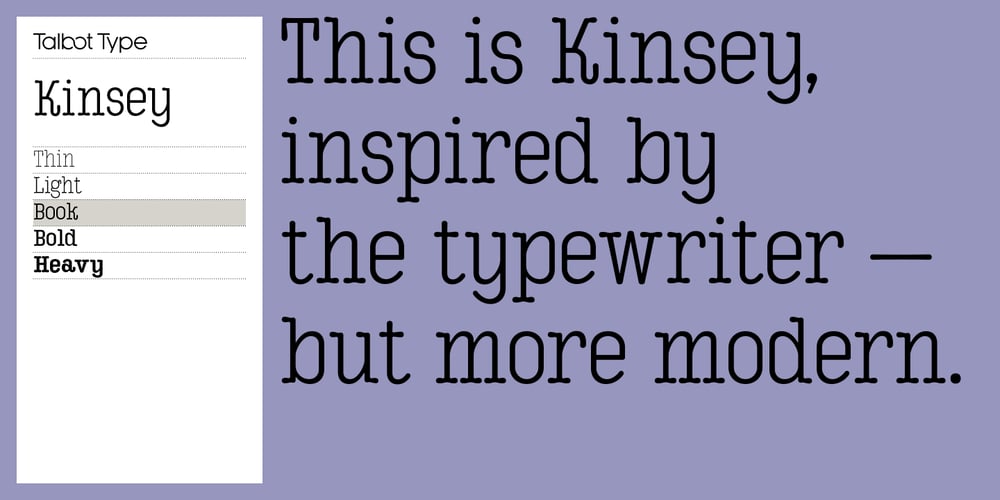 Kinsey font
