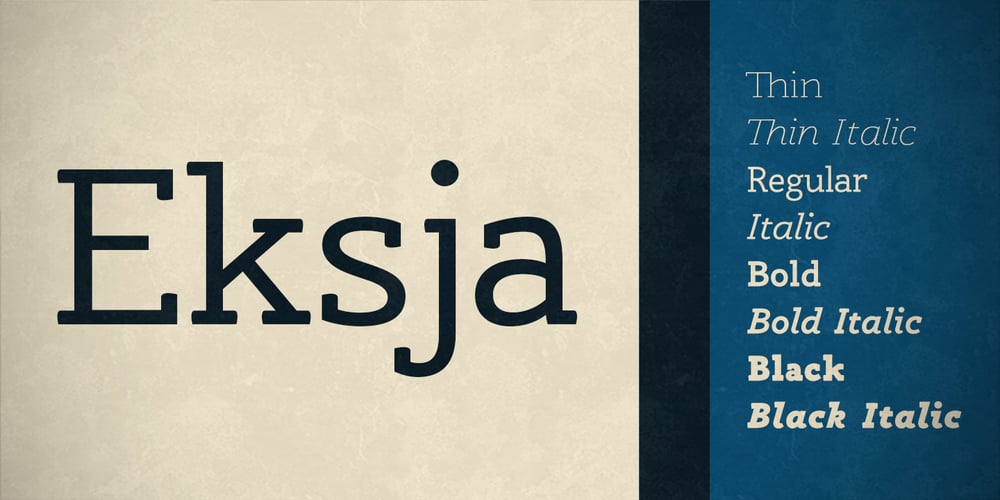 Eksja font