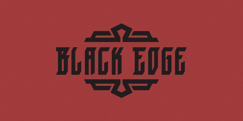 Black Edge font