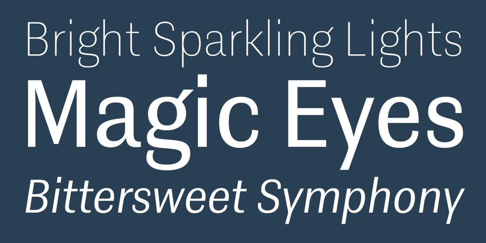 Contemporary Sans font