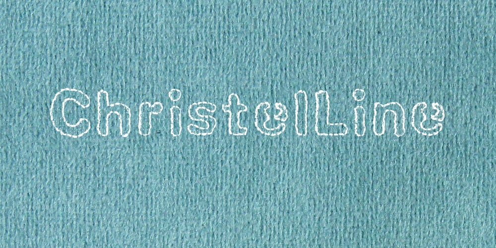 Christel Line font