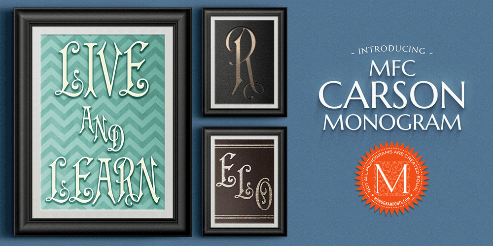 MFC Carson Monogram font