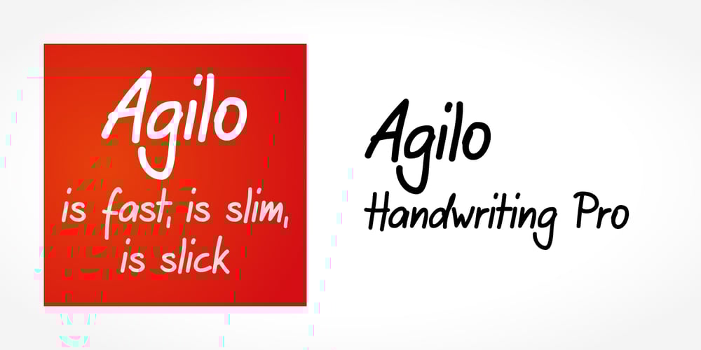 Agilo Handwriting Pro font