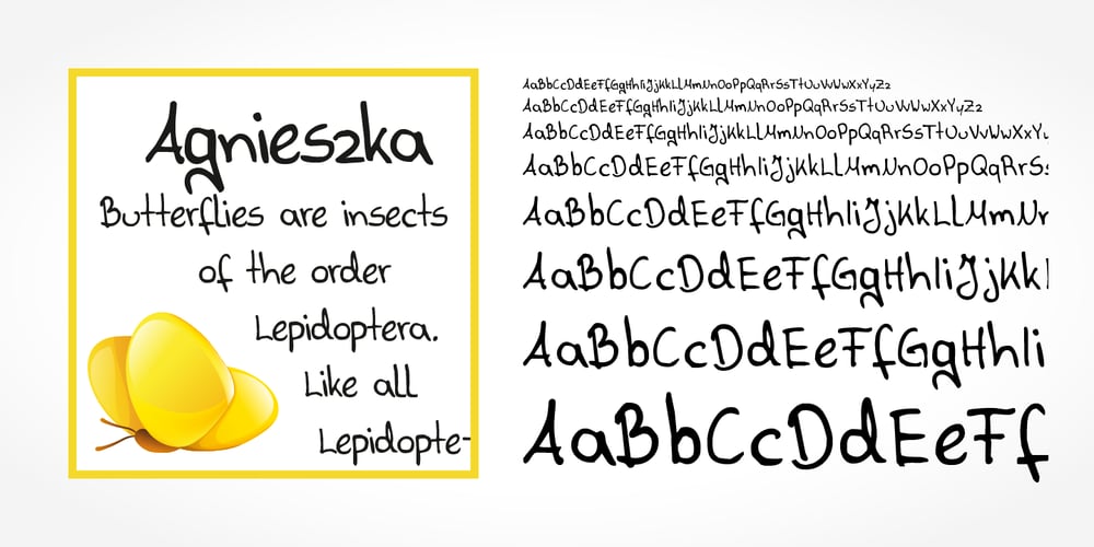 Agnieszka Handwriting font