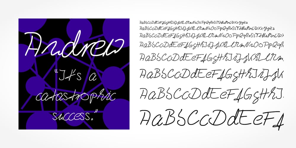 Andrew Handwriting Pro font