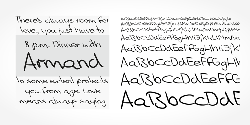 Armand Handwriting font