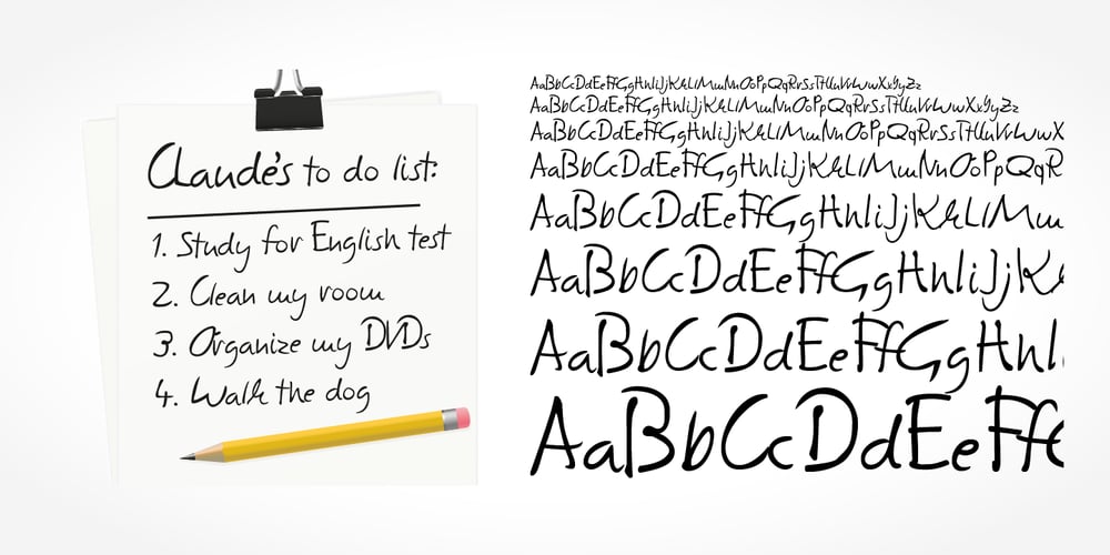 Claude Handwriting font