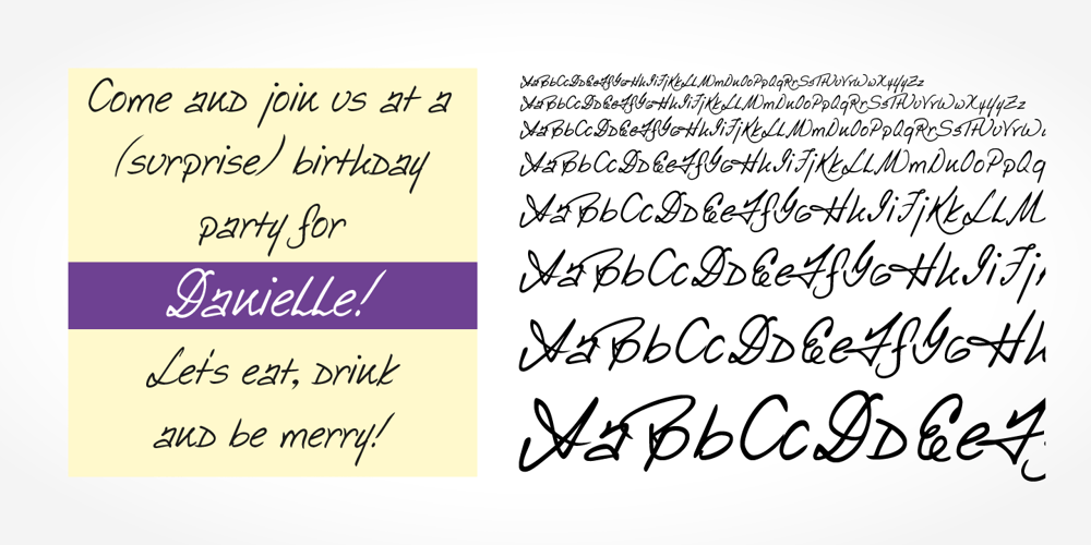 Danielle Handwriting font