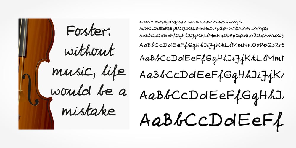 Foster Handwriting font