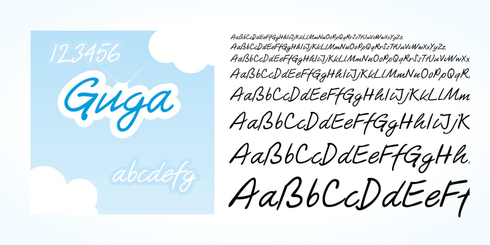Guga Handwriting font