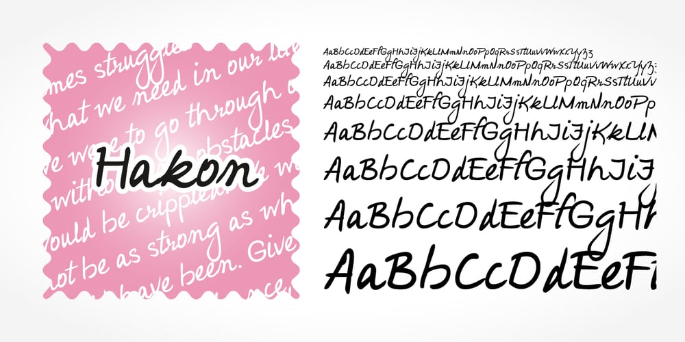 Hakon Handwriting font