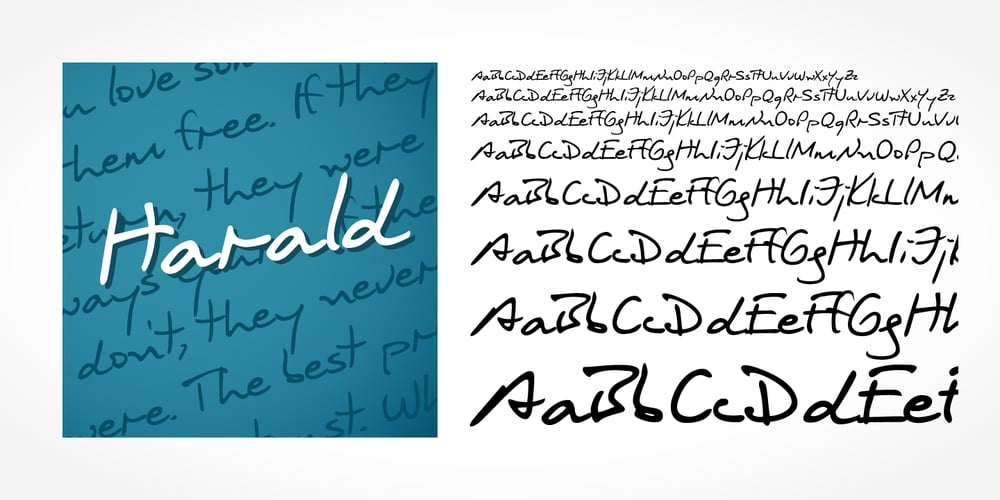 Harald Handwriting font