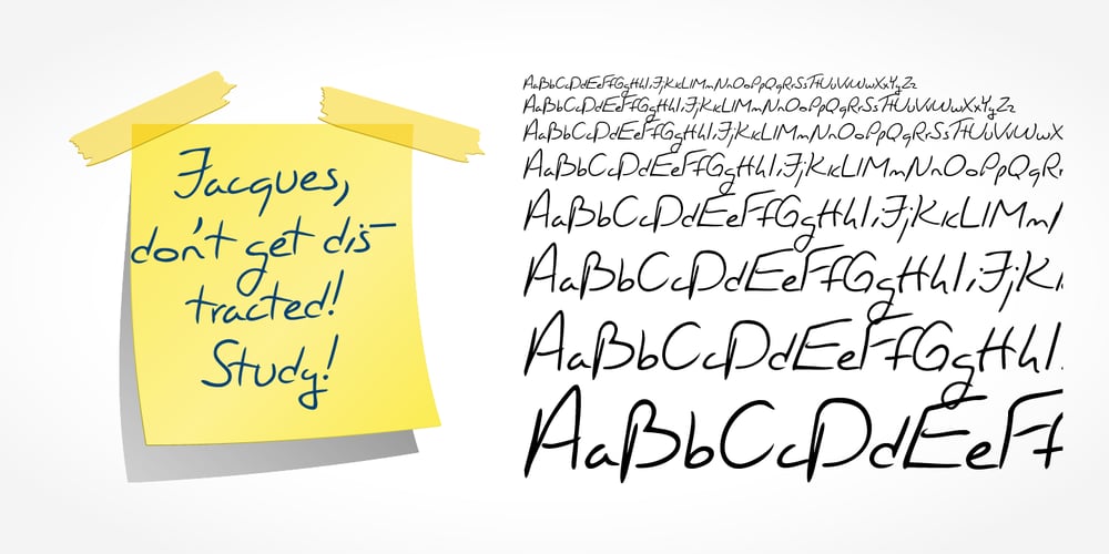 Jacques Handwriting font