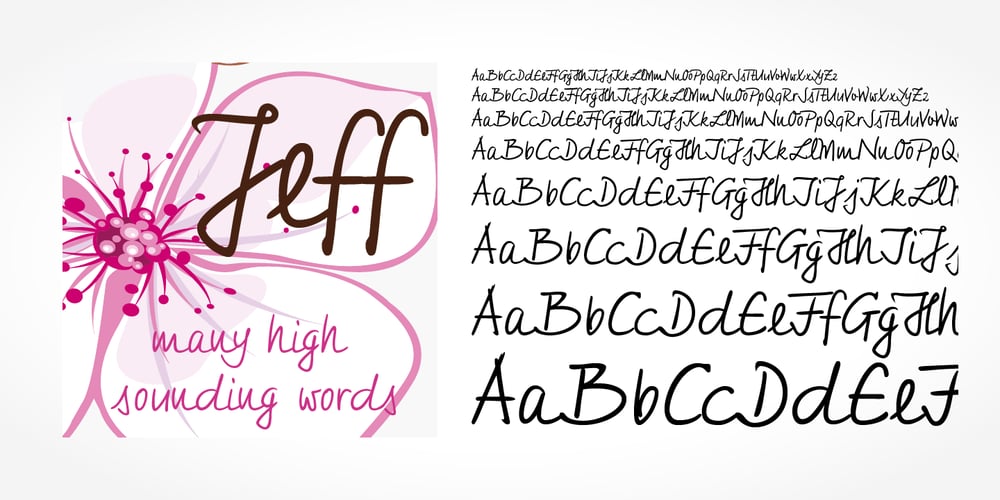 Jeff Handwriting Pro font