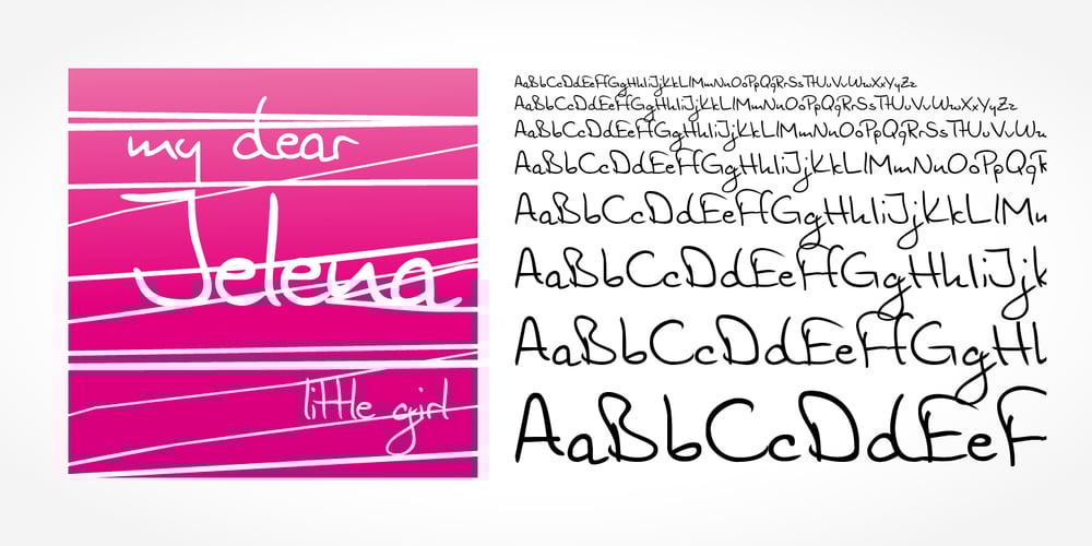 Jelena Handwriting font