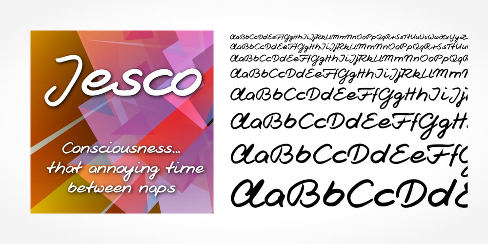 Jesco Handwriting Pro font
