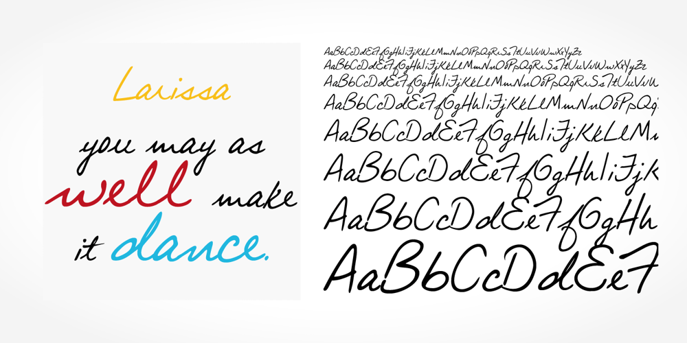 Larissa Handwriting font