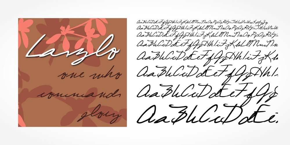 Laszlo Handwriting font