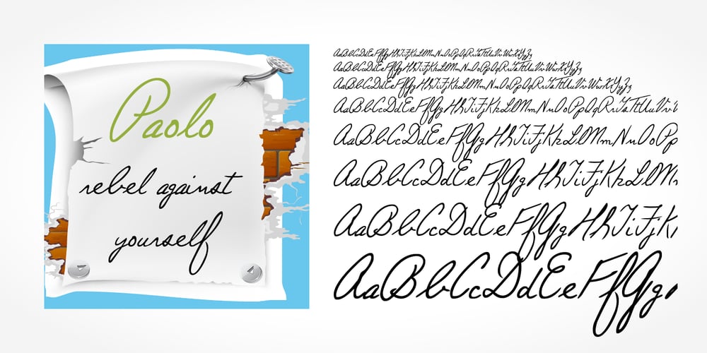 Paolo Handwriting font