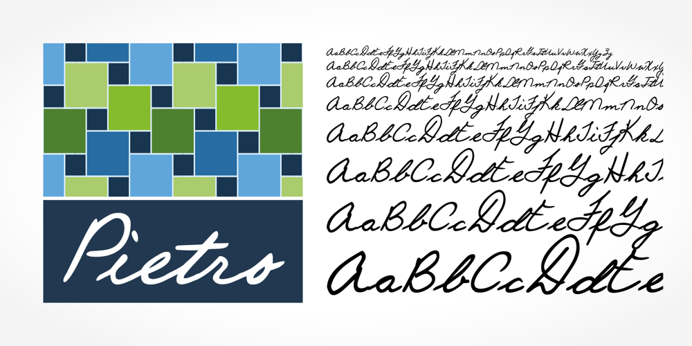 Pietro Handwriting font