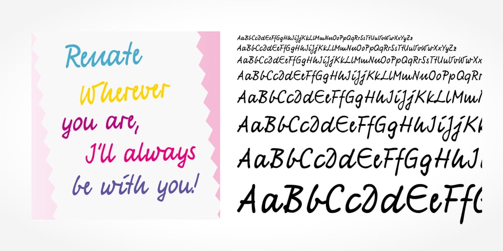 Renate Handwriting Pro font