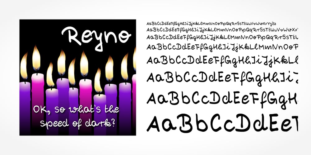 Reyno Handwriting Pro font