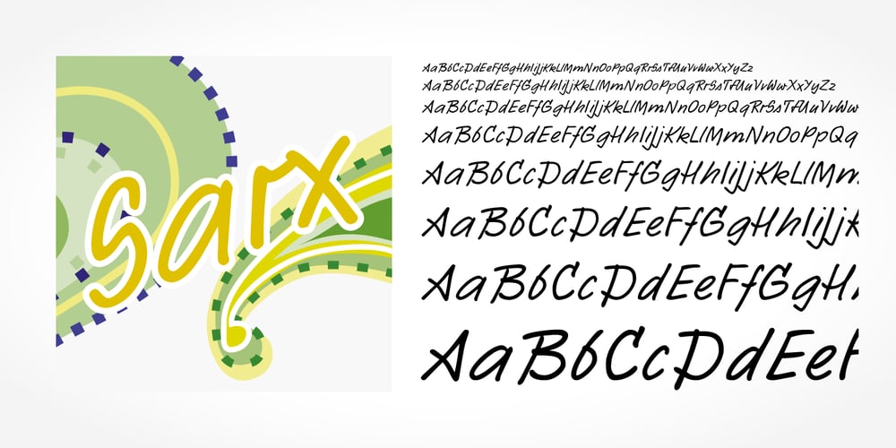 Sarx Handwriting Pro font