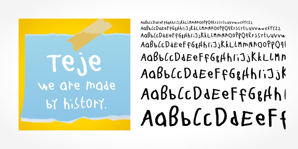 Teje Handwriting font